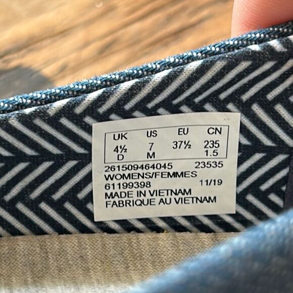 Clarks Step Cali Coast Denim Blue Slip On Loafers Comfort Casual Shoes - Picture 7 of 7